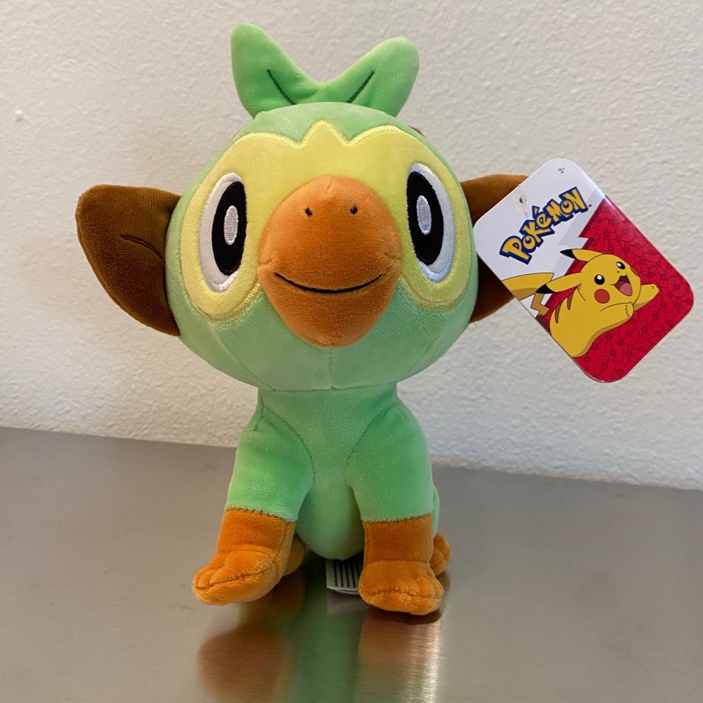 NWT Pokemon Grookey Plush 8 inch Jazwares Grass Starter Galar Stuffed Animal